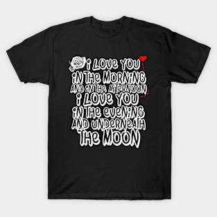 I Love You T-Shirt